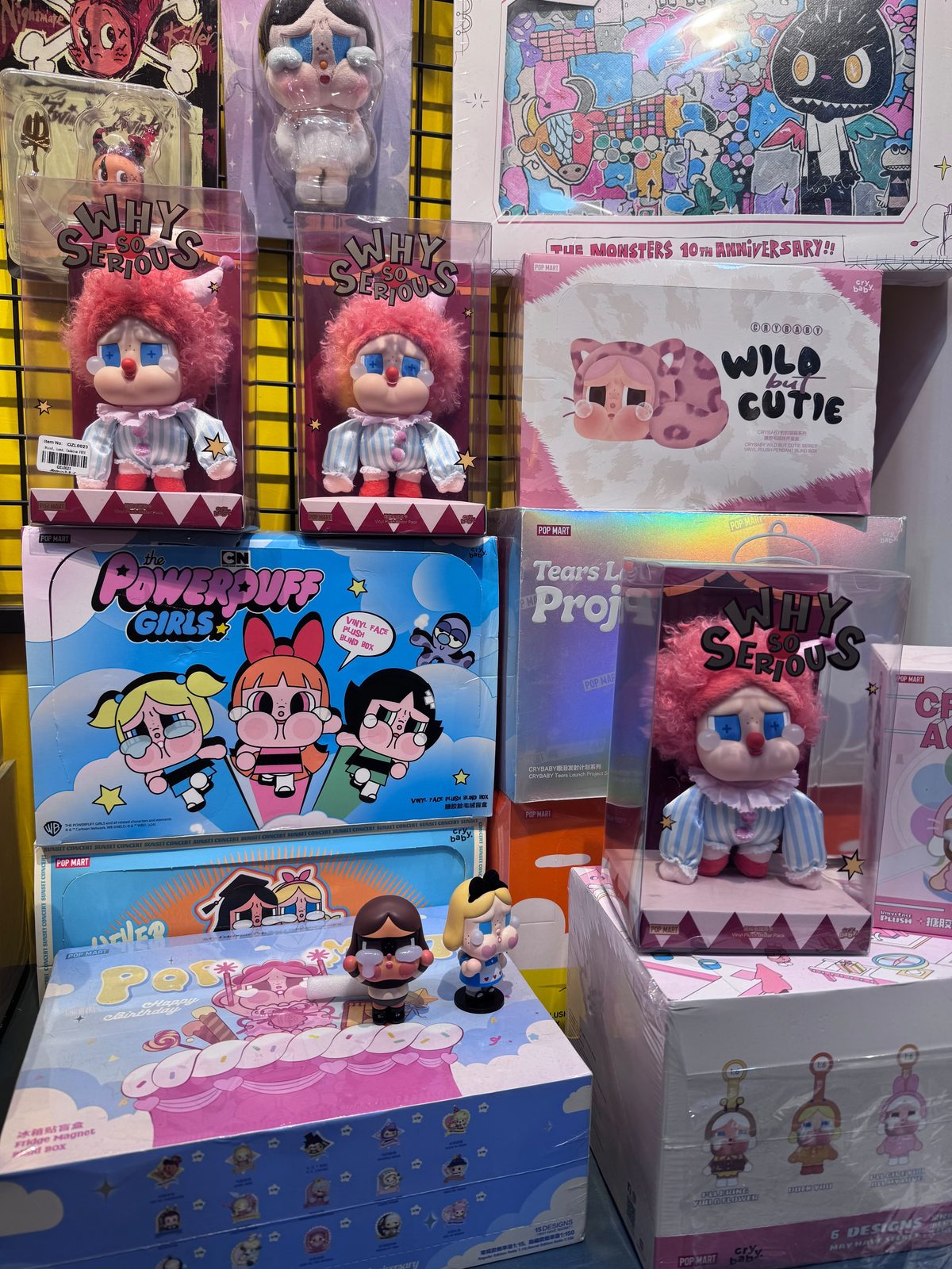 Crybaby ve Powerpuff Girls koleksiyon figürleri