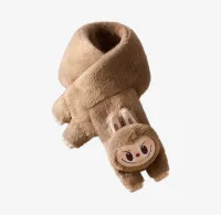 Atkı - Labubu plush scarf Warmfluffy - 1